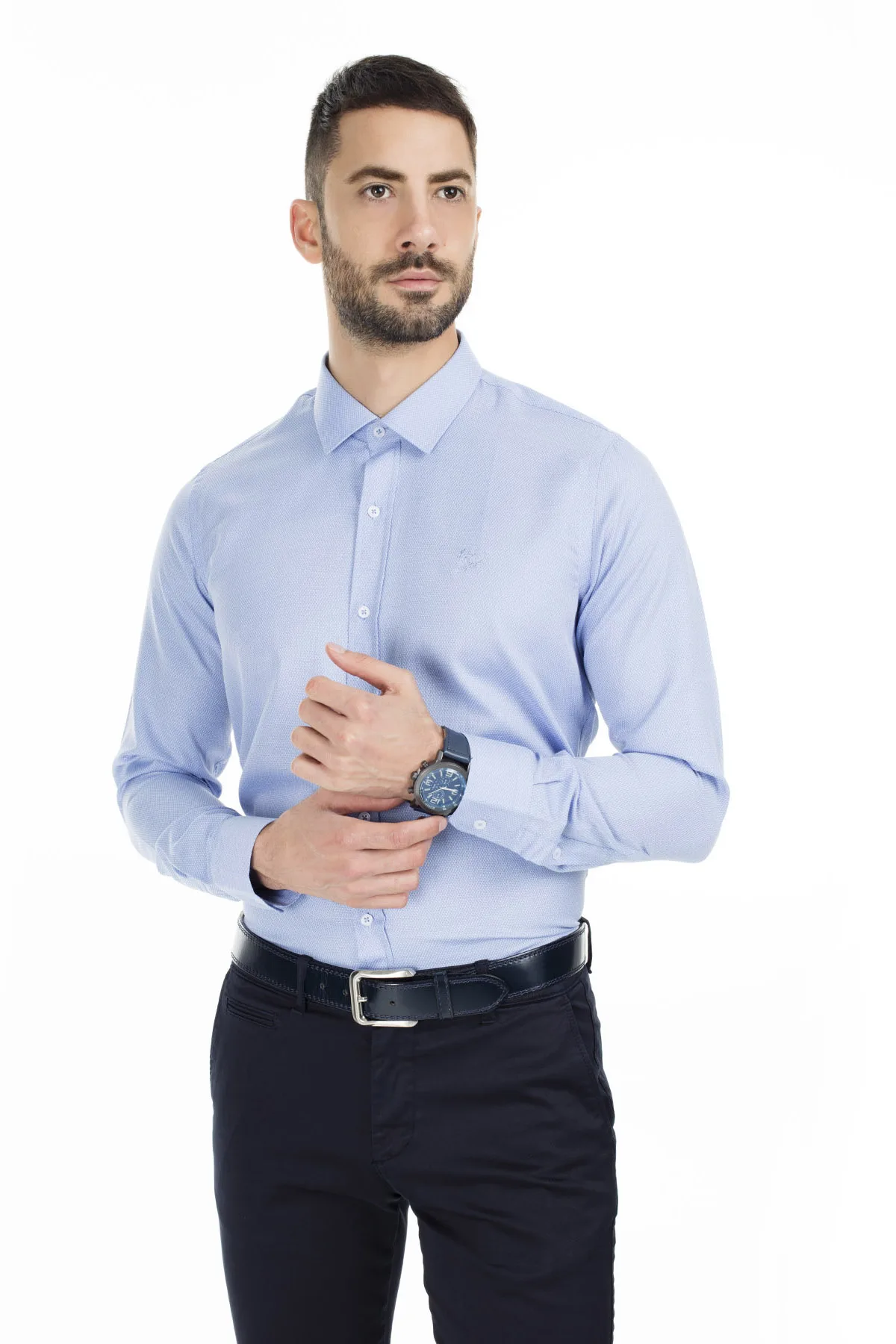 Сабри изготовленный на заказ Slim Fit рубашка с длинными рукавами, мужская рубашка с длинными рукавами 5431702