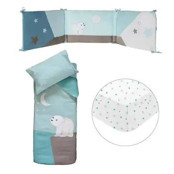 

DOMIVA Flocon Bed Set Bed Bumper + Set + fitted sheet-60x120