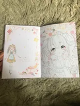 El reino de las niñas Anime Avatar dibujado a mano libro de colorear dibujos animados Loli acuarela pintura libro de técnicas
