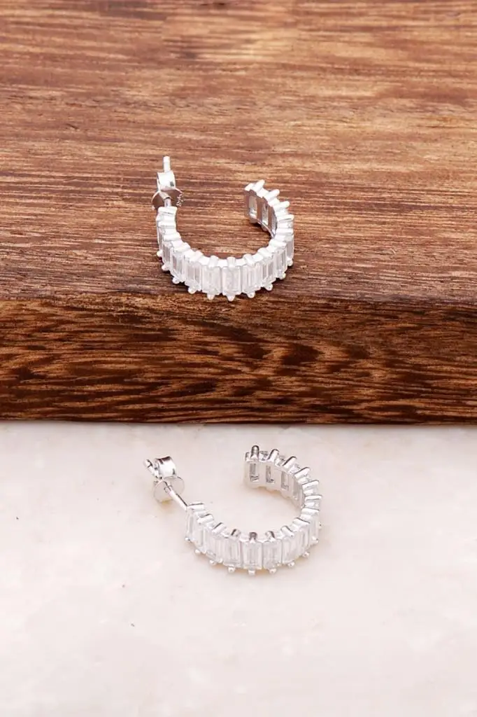 

Baguette Silver Earrings 1409 High Quality Hand Made Original Filigree Silver Jewellery Gift for Women