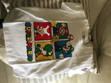 Boys T-Shirt Children Clothing Birthday Mario-Print Best-Selling Cotton Kids Tops Numeral