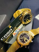 NAVIFORCE – relojes deportivos para hombre, correa de acero, de cuarzo dorado de lujo, de pulsera, digital, militar, aprueba de agua, masculino