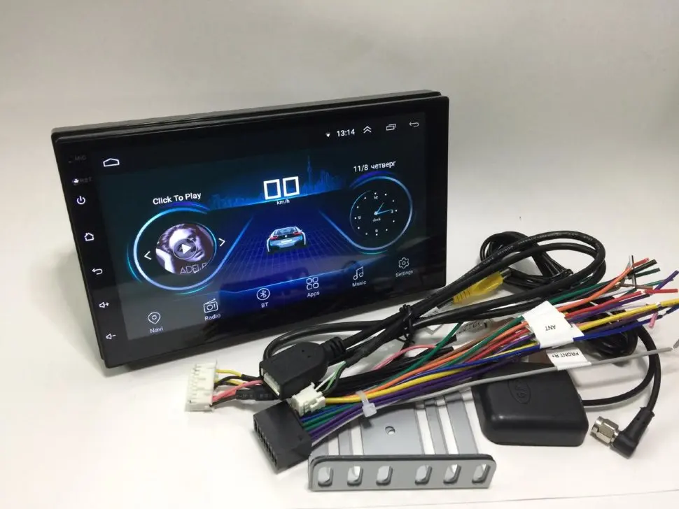 Автомагнитола MyLatso 4S Android 8.1 GO HD Авторадио мультимедийный плеер сенсорный экран Авто аудио стерео MP5 Bluetooth USB TF