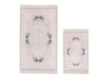 

Oval Rose Rectangle Bathroom Mat Set 2 Li