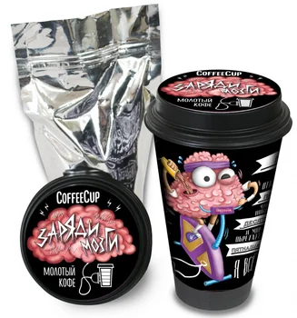 

Coffee chokocat CoffeeCup "charge the Brains", ground, 100 gr