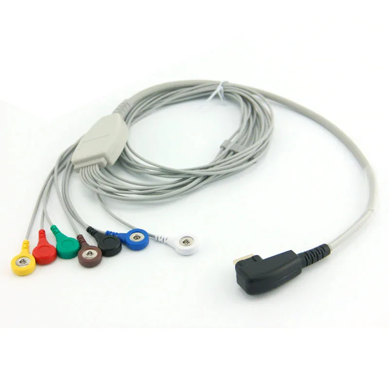 Горячая распродажа! DMS 300 3 3A 4A 4MGY H3 H3M 7 свинцовый ecg holter cable snap IEC| |