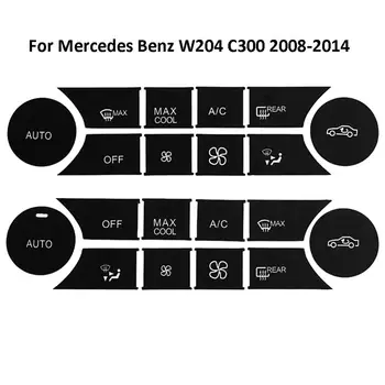 

A/C Button Stickers Kit Dash Repair Decal Replacement L+R for Benz W204 C300 2008-2014 for GMC Exterior Accessories Car Stickers