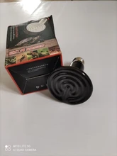 25W/50W/75W/100W/200W disfrutando de IR de emisor de calor lámpara color reptil calentador de infrarrojos tortuga lagarto serpiente mascota chica lámpara 220-240V