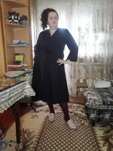 Summer Dresses Buttons V-Neck Lace-Up Oversize Colorfaith Women Spring Vintage Casual