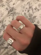 Anillo de flores silvestres para mujer, sortija de flor de diente de león tallada sencilla, sortija Floral de margaritas, sortija de Narciso para niña, declaración de regalo