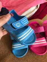 Zapatos informales de Punta cerrada para niños, sandalias de playa planas, 1 par