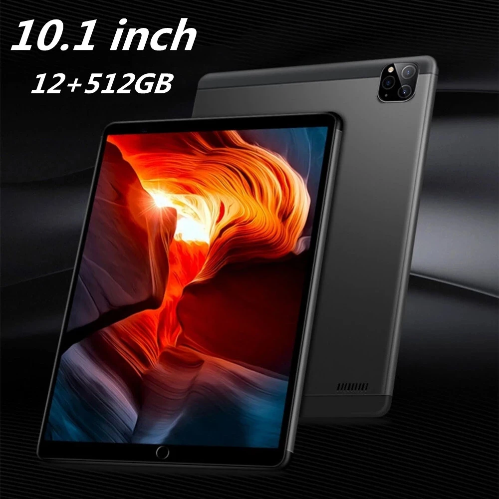 2022 New Tablet 12G ROM 512GB RAM Student Learning Machine Two-in-one Full Netcom Ultra-thin Screen Three-camera GPS Google Play