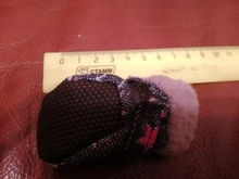 Puppy-Boots Pet-Shoes Lovely Dogs Snow Anti-Slip Zipper Winter Warm Denim Lets Casual