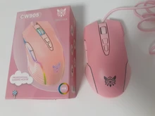 ONIKUMA-ratón para juegos por cable de 6400 DPI, ratón óptico USB con LED de respiración, 7 botones, para ordenador portátil y de escritorio