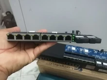 Convertidor de medios de fibra óptica, conmutador Ethernet Gigabit, PCBA 8 RJ45 UTP y 2 puertos de fibra óptica SC 10/100/1000M, placa de 3KM, PCBA 10 Uds.