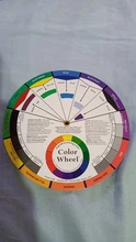 Tarjeta de papel colorido profesional, rueda de mezcla de colores de diseño de tres niveles, guía circular central redonda, gira tatuajes, pigmento de uñas, 12 Uds.