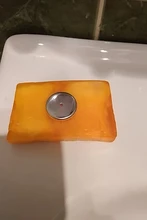 Soporte colgante magnético para jabón, estante de almacenamiento mágico, sin perforaciones, de plástico para el hogar, organizador de baño para jabones de drenaje