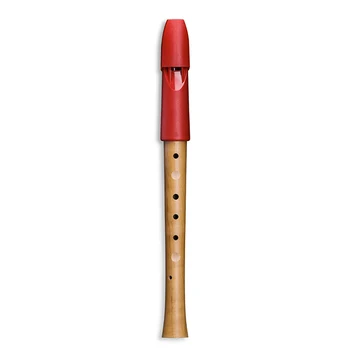 

1095rot prima Penta блокфлейта pentatonika, red plastic/Wood, Mollenhauer