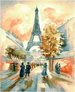 

Tapestry "Avenue of Eiffle" (50x70) in a single frame