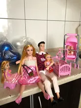 Cuna de combinación para madre e hijo de Barbies para mujeres embarazadas, silla colgante pequeña de 11,5 pulgadas, acceso de juguete de plástico, novedad de 2020