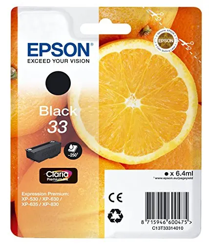 Чернильный картридж Epson T33 черный