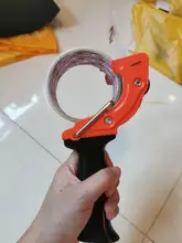 Dispensador de cinta de sellado portátil de alta resistencia, máquina de embalaje, cortador de mano, soporte de embalaje, Color aleatorio, W91A