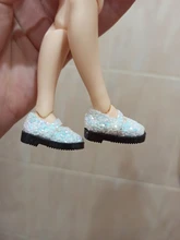 Botas para muñecas Blythe de 3,2 cm, Mini zapatos de cuero para muñecas Blyth Azone BJD 1/8, accesorios de títere zapato informal