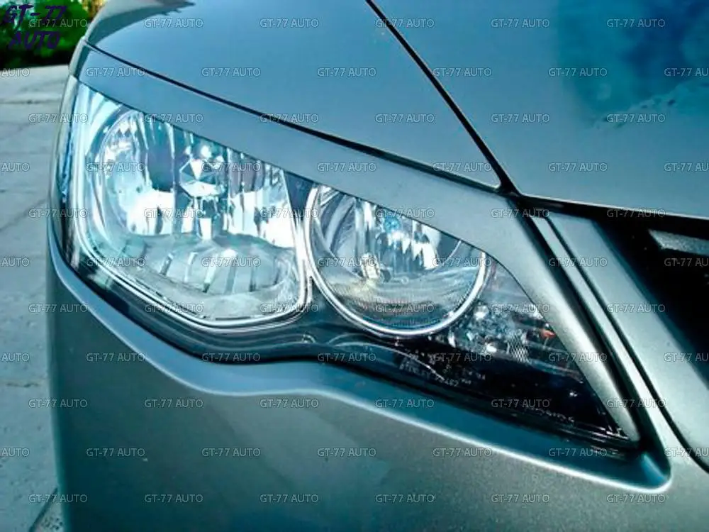 Накладки на передние фары для Honda Civic 4D 2006-2011 реснички 1 комплект/2 шт внешний материал ABS пластик Стайлинг