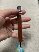 De cuero de bebé Clip chupete Cadena de chupete soporte para pezones cierres de Metal Clip para chupete de bebé producto agregado Sucette