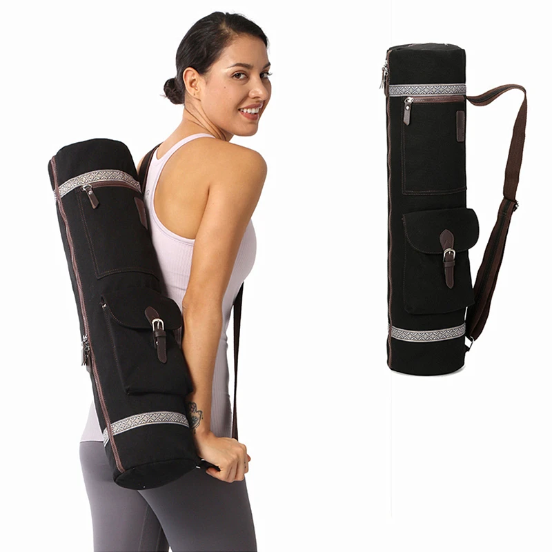 1Pc Portable Outdoor Yoga Mat Bag Gym Fitness Exercise Dance Pilates Pad Storage Carry Sack 6