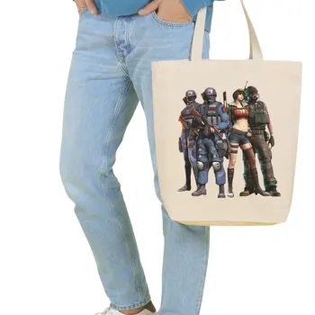 

Angemiel Bag Large Pubg Characters Shopping Beach Tote Bag