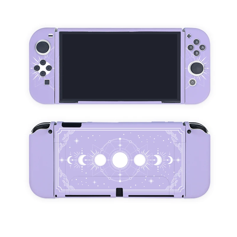 Aesthestic Black Moon Phase Funda Nintendo Switch OLED Protective Case Soft TPU Cover JoyCon Controller Gaming Accessories