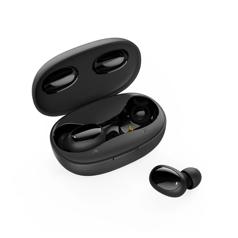 Черный 50 шт. T08 TWS Bluetooth 5,0 наушники беспроводные стерео наушники сенсорное управление Водонепроницаемая бинауральная Спортивная гарнитура - Цвет: Черный