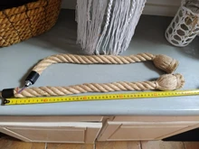 Pendant-Lights Hanging-Lamp Hemp-Rope Attic Vintage Industrial-E27 Retro Living-Room/bar