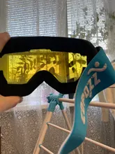 COPOZZ-Gafas de esquí profesionales para hombre y mujer, lentes de doble capa antiniebla, UV400, esquí grande, Snowboard, gafas de nieve