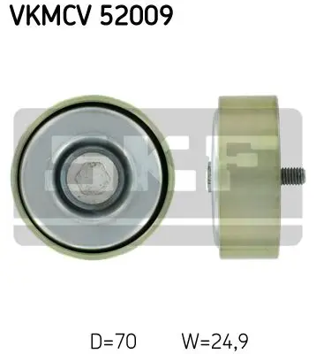 Ролик поликлинового ремня натяжной SKF VKMCV 52009