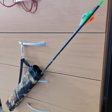 Soporte para aljaba de flecha, bolsa de tela Oxford, 2 puntos, un solo hombro, para tiro con arco, caza, tiro con arco, 45x8,5 cm