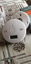Sensor de alarma de CO Gas para el hogar, Detector de monóxido de carbono con pantalla Digital LCD, alarma automática de seguridad