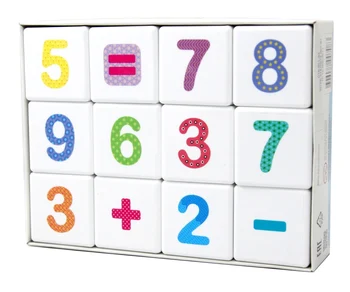 

Cubes "school preschool. Merry arithmetic "12 PCs (without gluing)