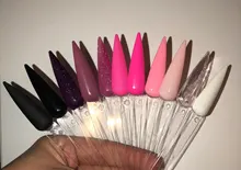 Manicure-Tools Card-Sticks False-Tips Nail-Art Gel-Color Practice-Display Sharp Showing