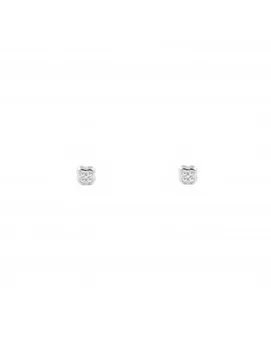 

Earrings Bebe white gold first posture trebol 4 sheets