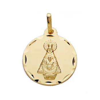 

Medal 18k gold Virgin Tiscar 18mm. [AA0608GR] -Customizable-RECORDING INCLUDED IN THE PRICE