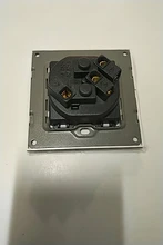 Outlet Power-Socket Tempered-Glass-Panel Coswall Children Protective-Lock Grounded 16A