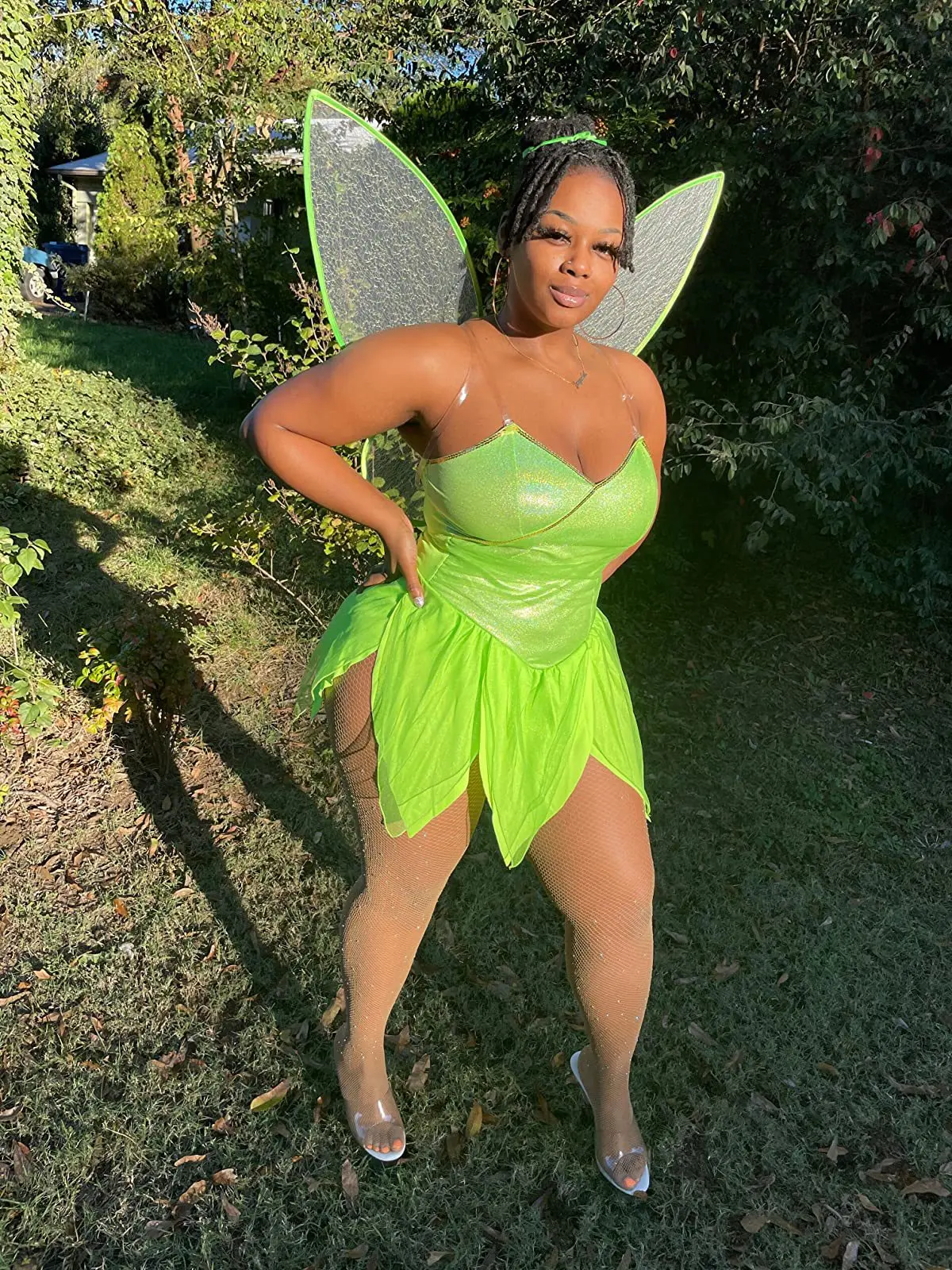 plus size adult tinkerbell costume