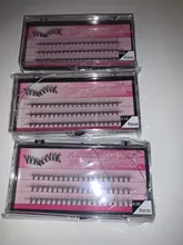 Pestañas de racimo de 60 clústeres/caja, pestañas de extensión de pestañas individuales gruesas bunches maquillaje profesional pestañas postizas