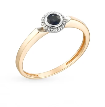 

Gold ring with sapphires sunlight sample 585
