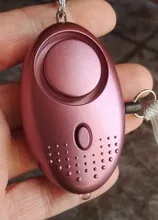 Alarma de seguridad Personal de emergencia portátil, autodefensa, 130 decibeles, luz LED, llavero de seguridad, pedante para mujer y niño