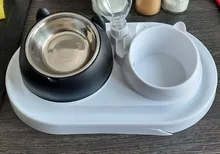 600ml Pet Dog Cat Automatic Feeder Bowl for Dogs Drinking Water Bottle Kitten Bowls Slow