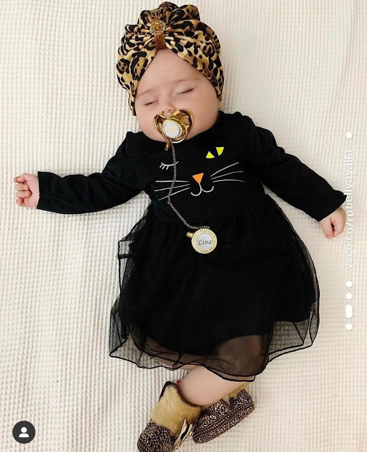 MIYOCAR custom name pacifier clip bling white crown pacifier and pacifier clip set luxurious unique gift PCW