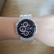 Correa de reloj de TPU para Samsung Galaxy Active 2, Correa deportiva transparente + funda para Galaxy Active 2 40mm